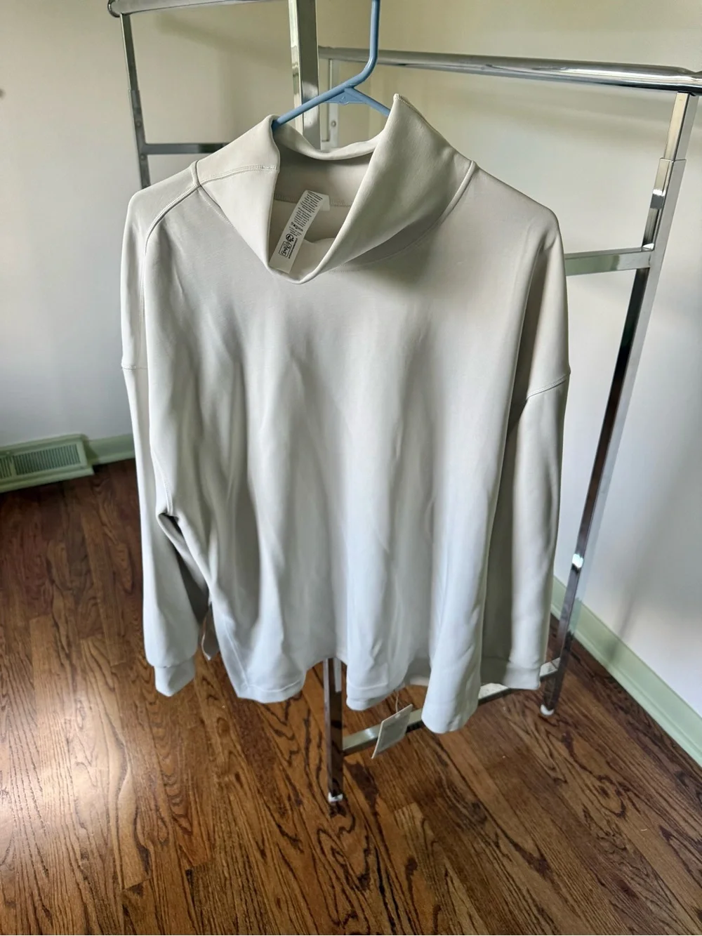 NWT Lululemon Softstreme Funnel-Neck Long Pullover in Bone Sz XL